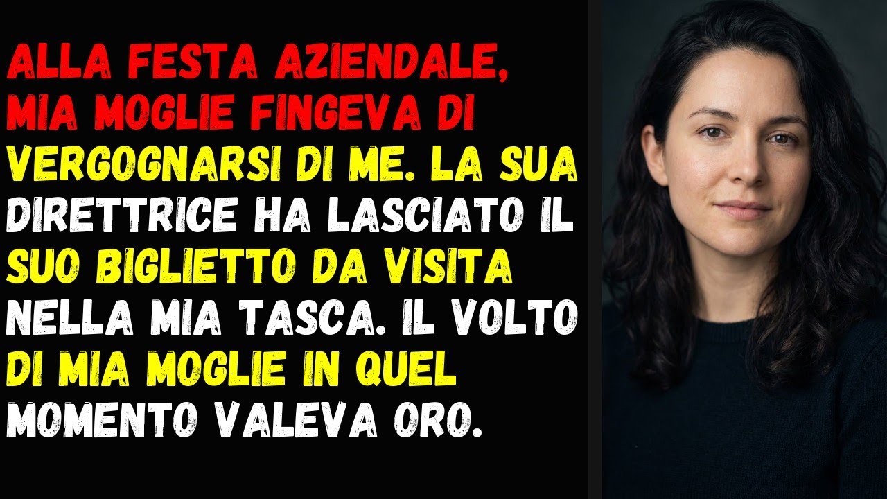 Alla festa aziendale, mia moglie fingeva di vergognarsi di me. La sua direttrice ha lasciato