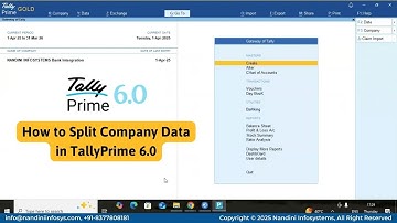 How to Split Company Data in TallyPrime 6.0 | Full Video in Hindi