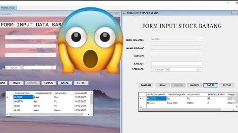 Tutorial VB.Net.#3:  Membuat CRUD  Stock Barang Pada Visual Basic .NET ||2010