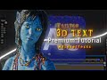 Trending 3D Text Tutorial Aftereffects