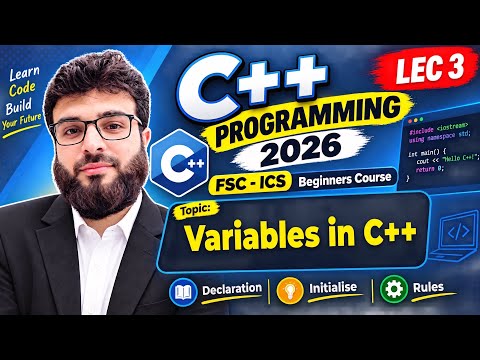 Variables in C++ | What are Variables? Declaration, Initialization & Rules in Hindi [2026]