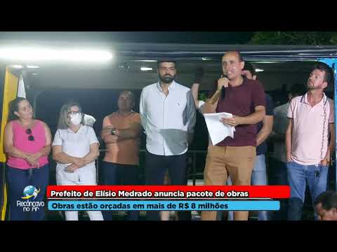 Prefeito de Elísio Medrado anuncia pacote de obras com mais de R$ 8 milhões de investimentos