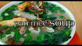 pan mee soup | mukbang