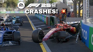 F1 25 REALISTIC CRASH COMPILATION 💥 (DAMAGE MOD #14)
