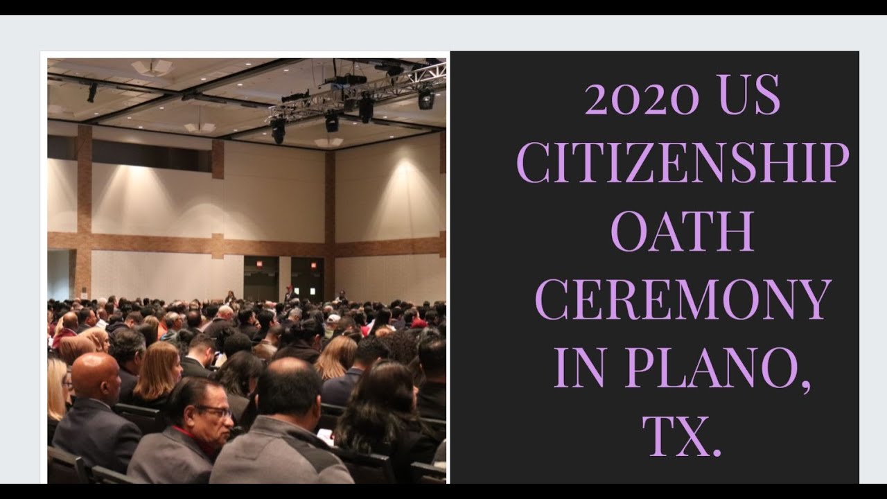 US CITIZENSHIP OATH TAKING CEREMONY 2020 NATURALIZATION CEREMONY IN