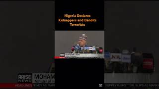 Information Kidnappers and Bandits Now Declared Terrorists by Pres. Tinubu. News