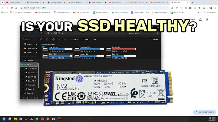 How to Check SSD Health (3 Easy Tools!) | CrystalDiskInfo, Benchmark Test & Windows Scan Tutorial