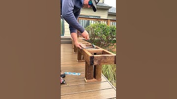 How To Build A Trex Composite Deck Bench #homeimprovement #diy #construction