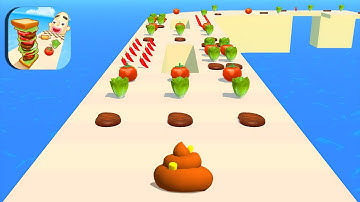 Sandwich Runner Game All Levels Walkthrough Gameplay iOS,Android New Update Max Level US8CKS7C