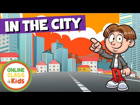 Places in the City | Parts of the City | English Vocabulary | Learn English | ESL Game