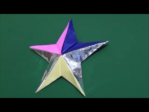 Overly Easy Star How To Make超簡単 立体星 作り方 Youtube