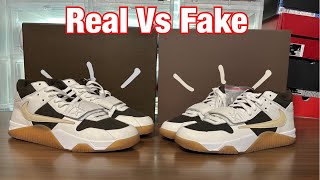 Air Jordan x Travis Scott Jumpman Jack TR Sail Dark Mocha Real vs Fake Review