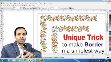 Unique trick to make border in coreldraw