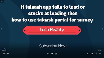 Talaash app stucks at loading ,problem fixed by using portal talaashjk.org
