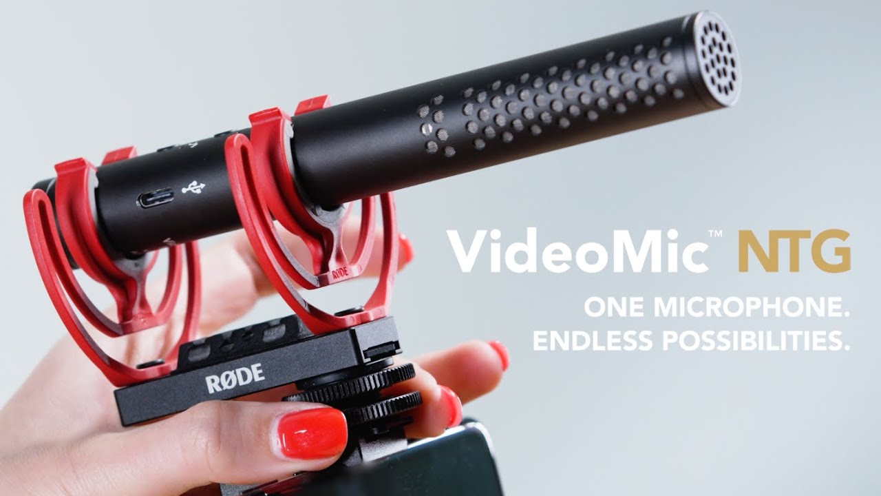Rode VideoMic NTG On Camera Condenser Shotgun Microphone with USB 