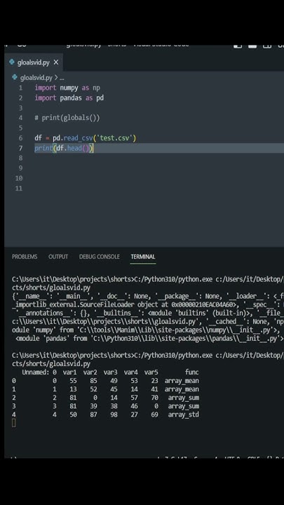 Get MORE out of your Python code with built-in globals() #Shorts - YouTube