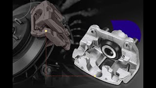 Audi 100 car caliper assembly (сборка автомобильного суппорта)