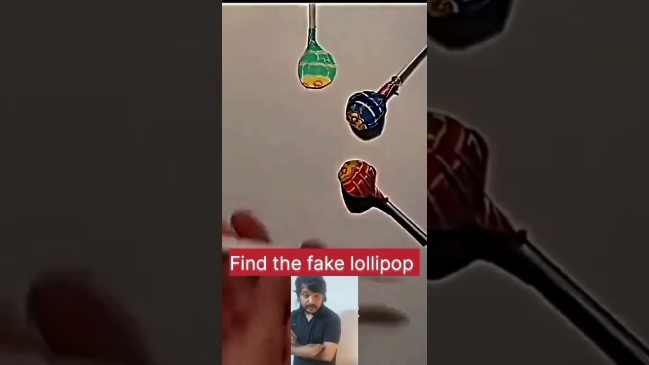 find the fake lollipop 