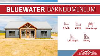 Bluewater Barndominium  |  1,232 sq. ft.  |  2 Bed  |  2 Bath