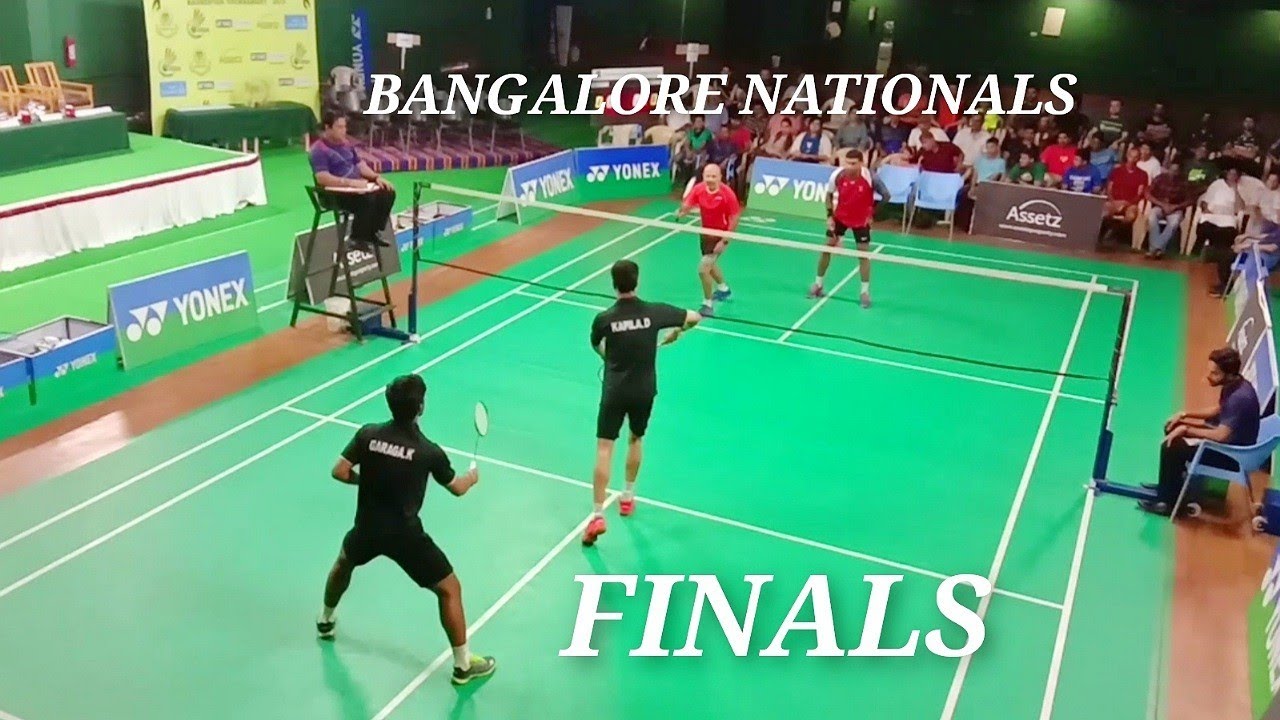 BANGALORE NATIONALS Finals - DHRUV KAPILA - KRISHNA PRASAD vs DIJU ...