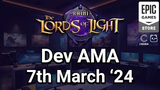 Raini Studios  Developer AMA (7th March 2024)