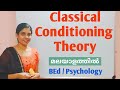 Classical Conditioning Theory by Pavlov, in Malayalam