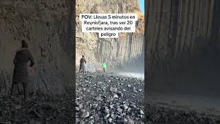 La playa más peligrosa del mundo, dicen. #Reynisfjara #iceland