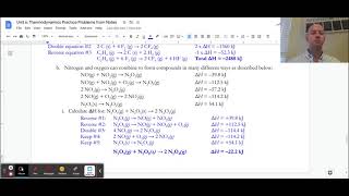 AP Chem, Unit 6: Thermodynamics- Problem 6