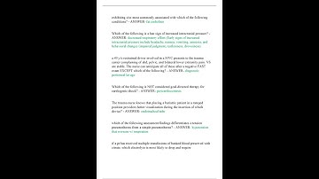 TNCC 8TH EDITION EXAM 2 LATEST VERSIONS VERSION A & B COMPLETE 200 QUESTIONS AND CORRECT DETAILED AN