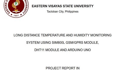 LONG DISTANCE TEMPERATURE AND HUMIDITY MONITORING SYSTEM