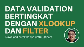 Multilevel (Dependent) Data Validation with XLOOKUP and FILTER