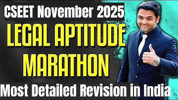 FREE CSEET Legal Aptitude Marathon Revision for November 2025 | Full Syllabus Revision
