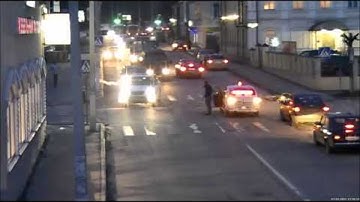 Russian Motorcycle Accident At Intersection || ViralHog