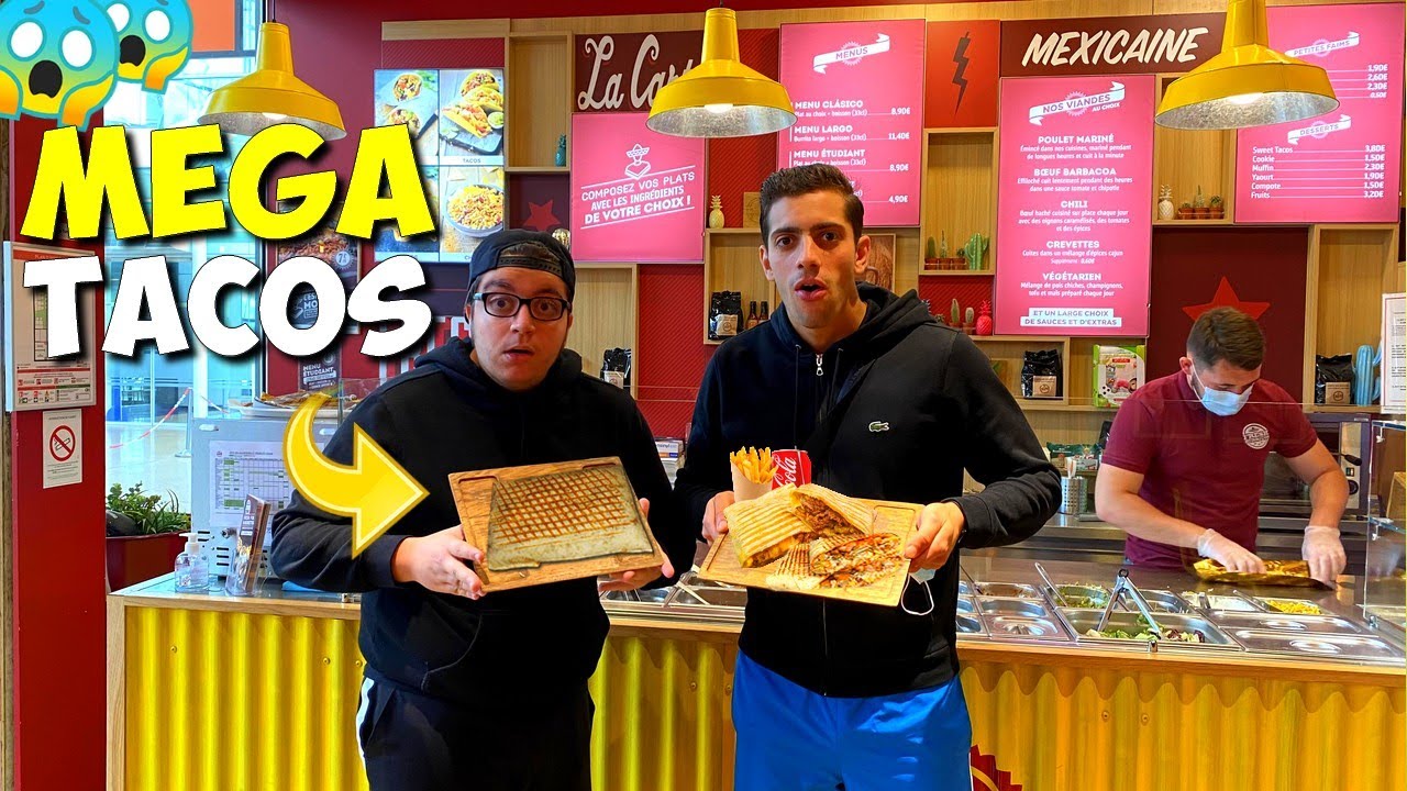 ON A TROUVÉ DES TACOS GÉANT! 😜🌮 ( Fresh bouritos) avec @soprodd