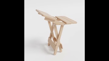 Wooden stool design and animation #shorts #wood #productdesign #blender3d #design #industrialdesign