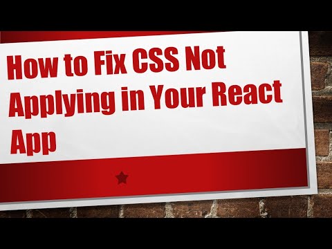 How to Fix CSS Not Applying in Your React App