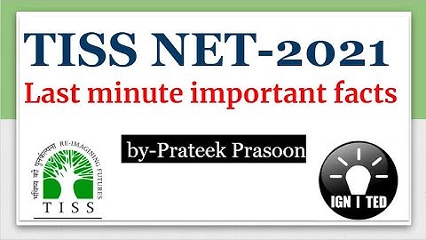 TISS NET GK- Last Minute Revision- Important points