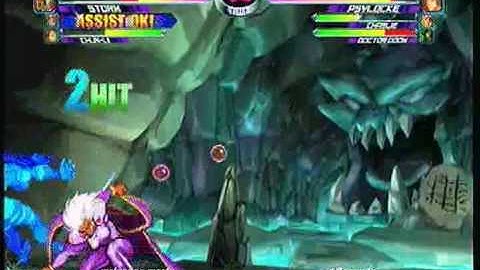 MvC2 Online (360): wolverine master (Chun/Storm/Tha) vs Brett (Cha/Psy/Doom) 23 .:5.13.10:.