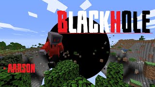 Minecraft, but a black hole chases me...
