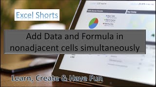 Enter data or formulas in nonadjacent cells simultaneously