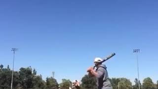 Amazing scare prank - Baseball ball hits camera