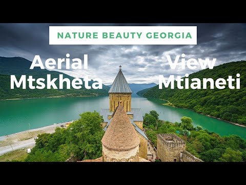 Aerial View Mtskheta-Mtianeti, Georgia | მცხეთა-მთიანეთი, საქართველო| Nature Beauty Georgia