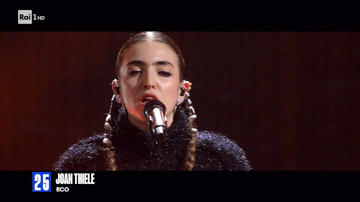 Joan Thiele - Eco {SANREMO 2025} Live Audio - Photo/Video Show