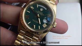 Rolex Day-Date Green Dial Watch (Model m228238-0061) – 208g Weighted Version