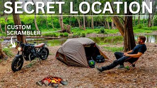 ★ ASMR Solo MOTORCYCLE CAMPING  Silent Vlog  Beautiful Location