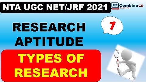 Lec-1|Types of Research | Cover in Single video | Research Aptitue | Paper-1 | by Rashmi Prabha