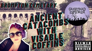 Catacombs in a Victorian graveyard with old coffins | Human Remains | Brompton Cemetery #catacombs