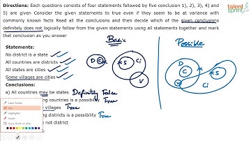 Syllogism | Advanced Example - 36 | Reasoning Ability | TalentSprint Aptitude Prep
