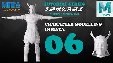 Samurai Character Modeling Tutorial in Maya 2017 Maya 2018 Part 6