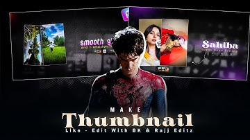 How To Make Thumbnail Like @editwithbk and @rajjeditzofficial | Make Thumbnail In PicsArt ||